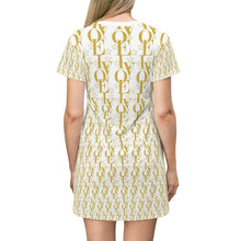 Load image into Gallery viewer, LV WEAR (LOVE/gold) T-shirt Dress